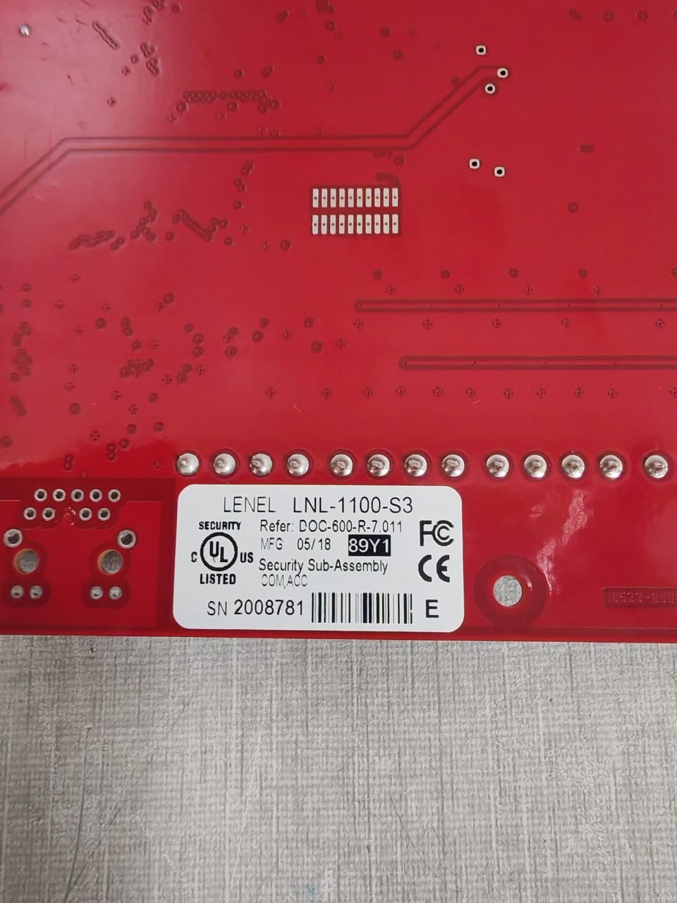 LENEL LNL-1100-S3 LENEL LNL-1100-S3 INPUT ALARM CONTROL MODULE 8