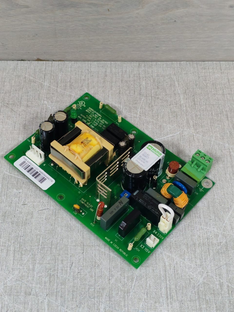 MURR ELEKTRONIK AGPS21C ART NO 857822 MURR ELEKTRONIK AGPS-21 / AGPS21C ART NO 857822 INVERTER BOARD 24V 4