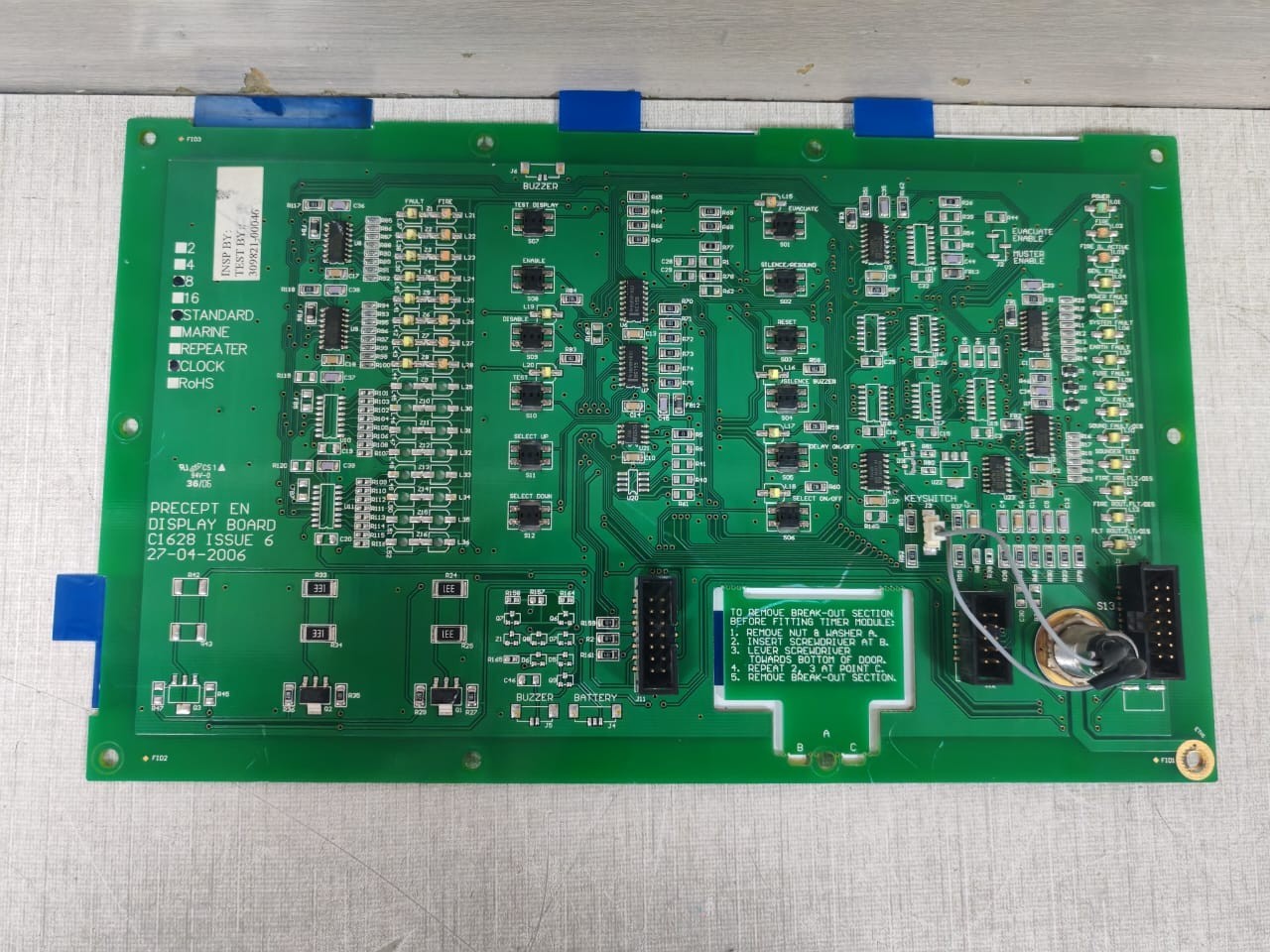 PRECEPT C1628 C1628 ISSUE 6 PRECEPT EN DISPLAY BOARD 7