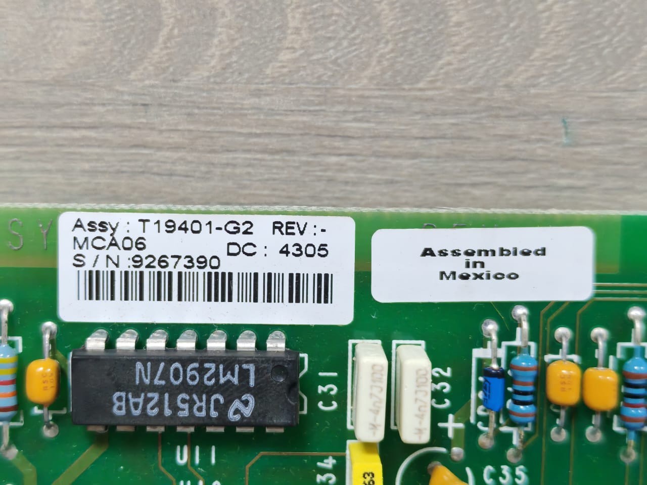 Gilbarco T19401-G2 MCA06 REV / TI9400 GILBARCO ASSY T19401-G2 MCA06 REV / TI9400 CONTROL BOARD 2