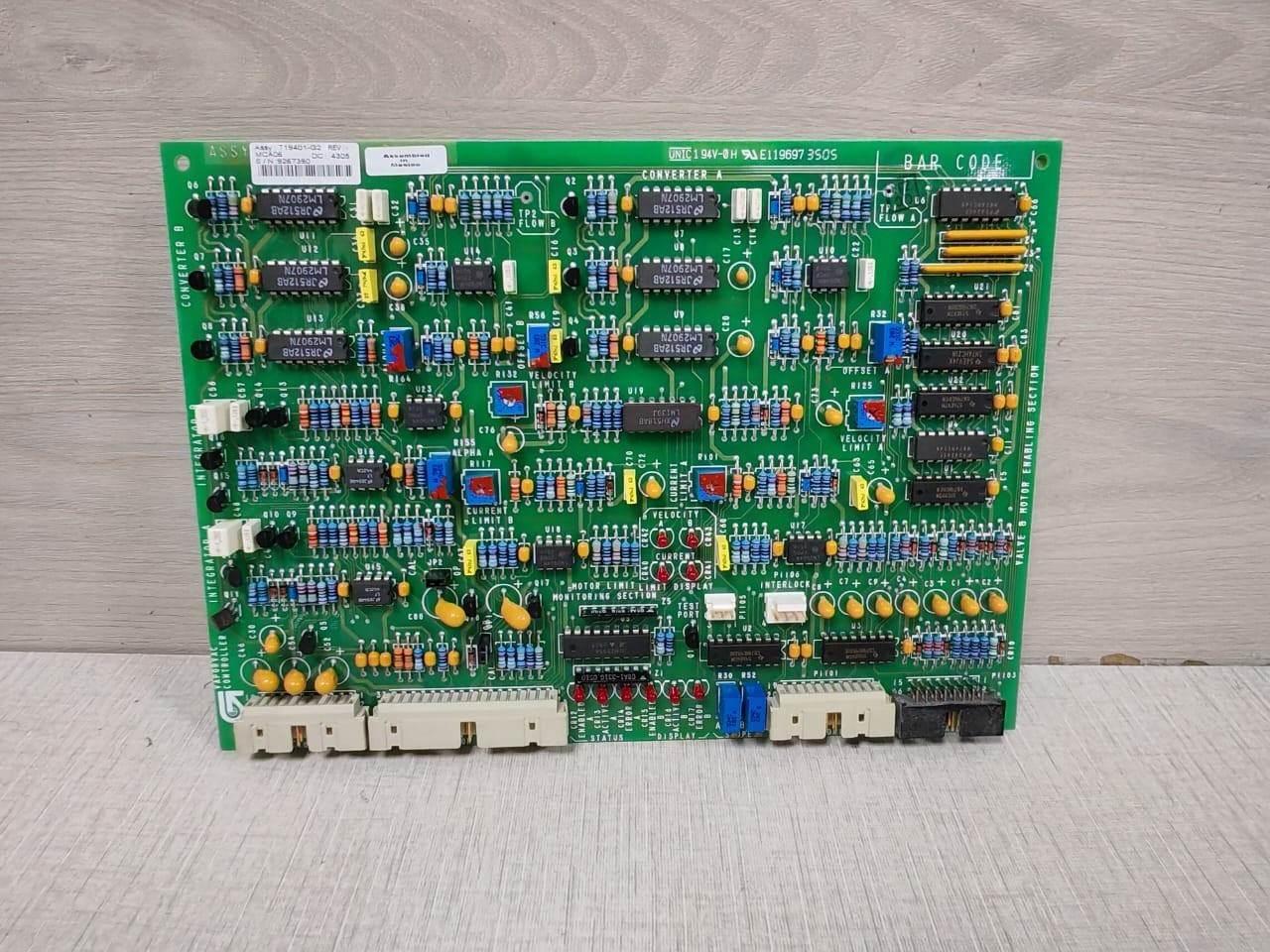 GILBARCO ASSY T19401-G2 MCA06 REV / TI9400 CONTROL BOARD