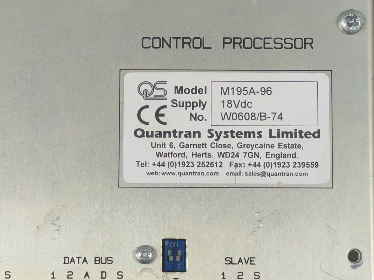 Quantran System P195A Quantran System M195A-96 with P195A Control Processor 2