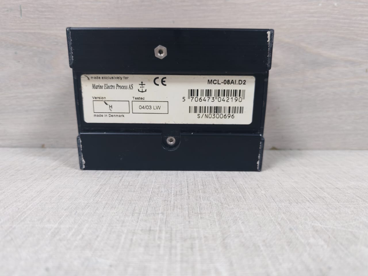 MARINE ELECTRO PROCESS AS MCL-08 MARINE ELECTRO PROCESS AS MCL-08 AI.D2 8-CH I/O MODULE 4