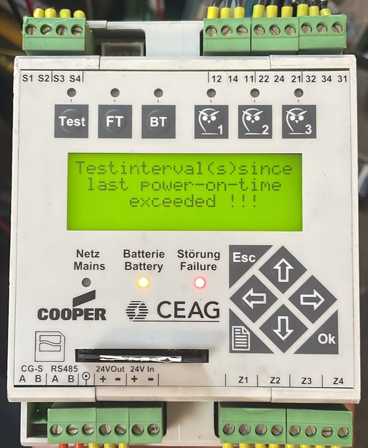 COOPER CEAG ZB-S 40071347050 CONTROL PART