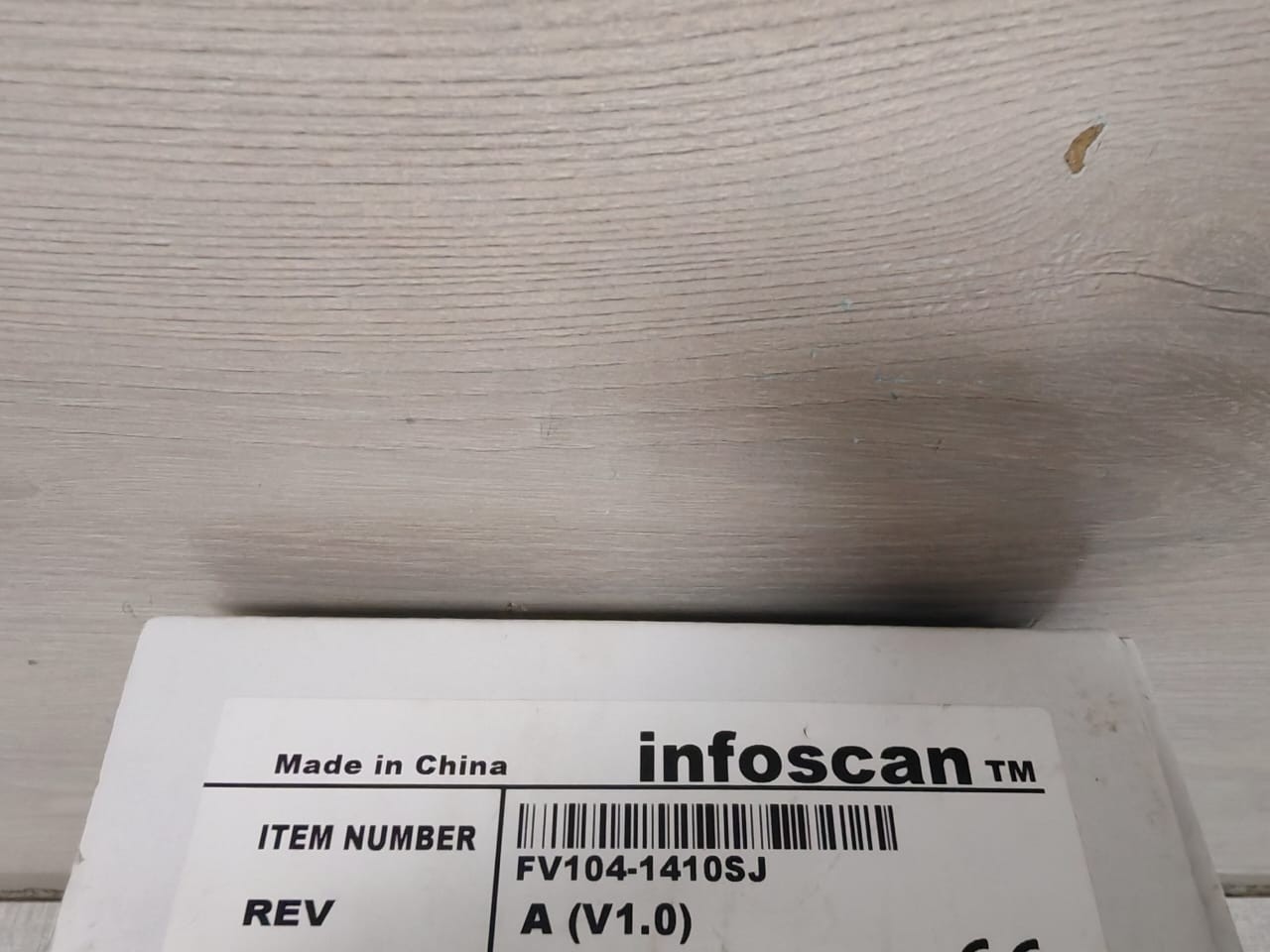 INFOSCAN FV104-1410SJ INFOSCAN FV104-1410SJ REV A V1.0 FIXED BARCODE READER 5
