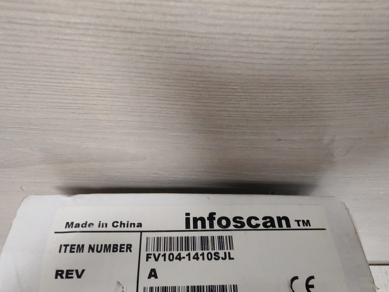 INFOSCAN FV104-1410SJL INFOSCAN FV104-1410SJL REV A FIXED BARCODE READER 3
