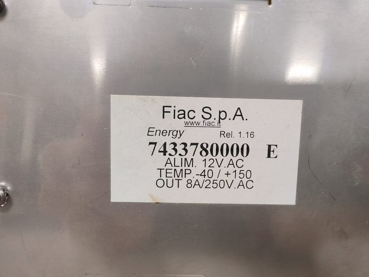 Monitor 7433780000E FIAC AIR COMPRESSORS AIR ENERGY CONTROL 7433780000E MONITOR 10