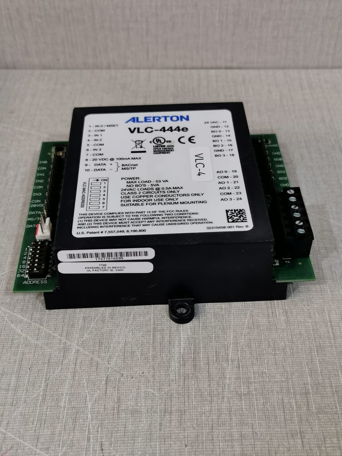 Alerton VLC-444E Alerton BACtalk VLC-444e Programmable Logic Controller 3