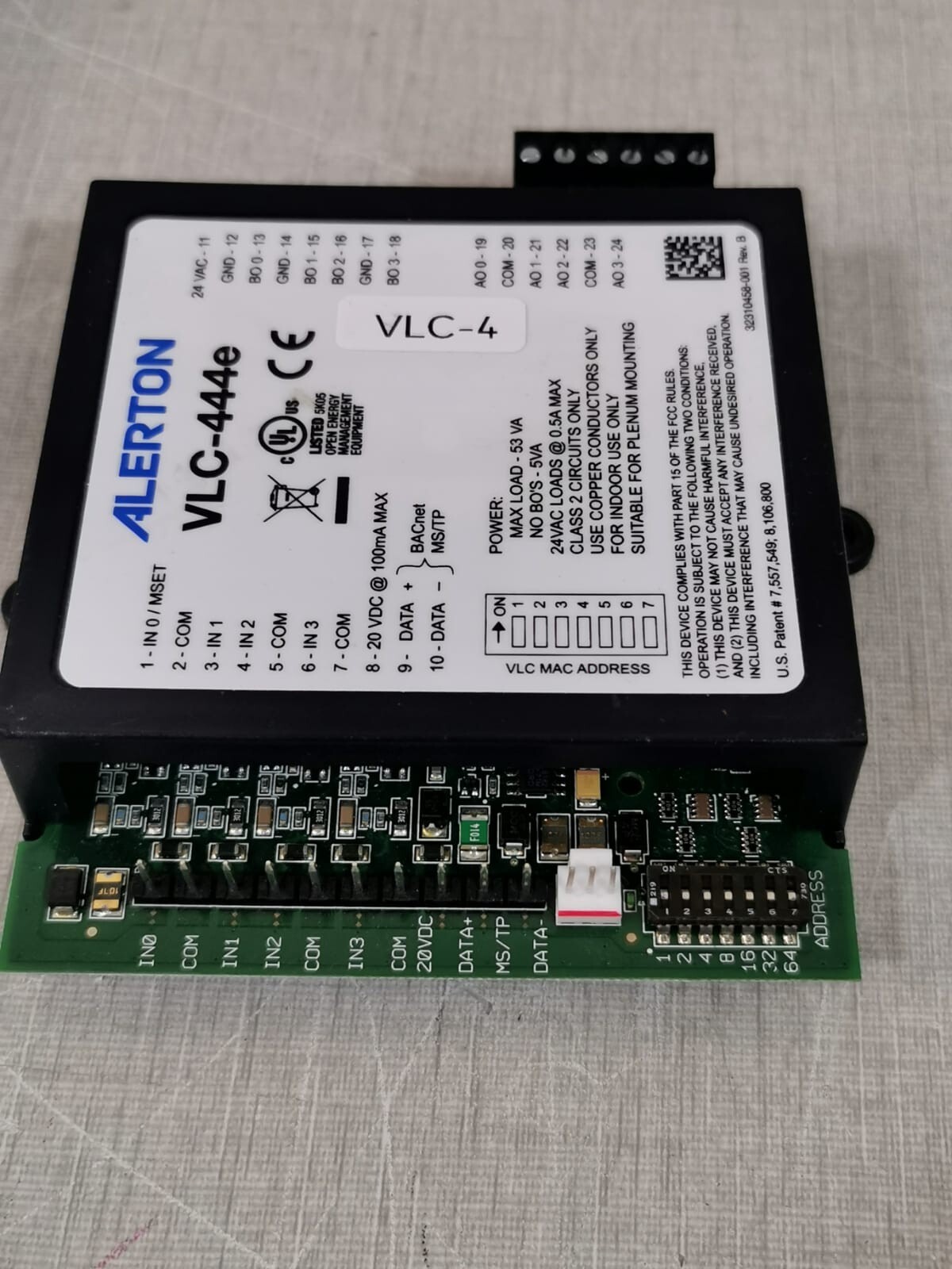 Alerton VLC-444E Alerton BACtalk VLC-444e Programmable Logic Controller 5