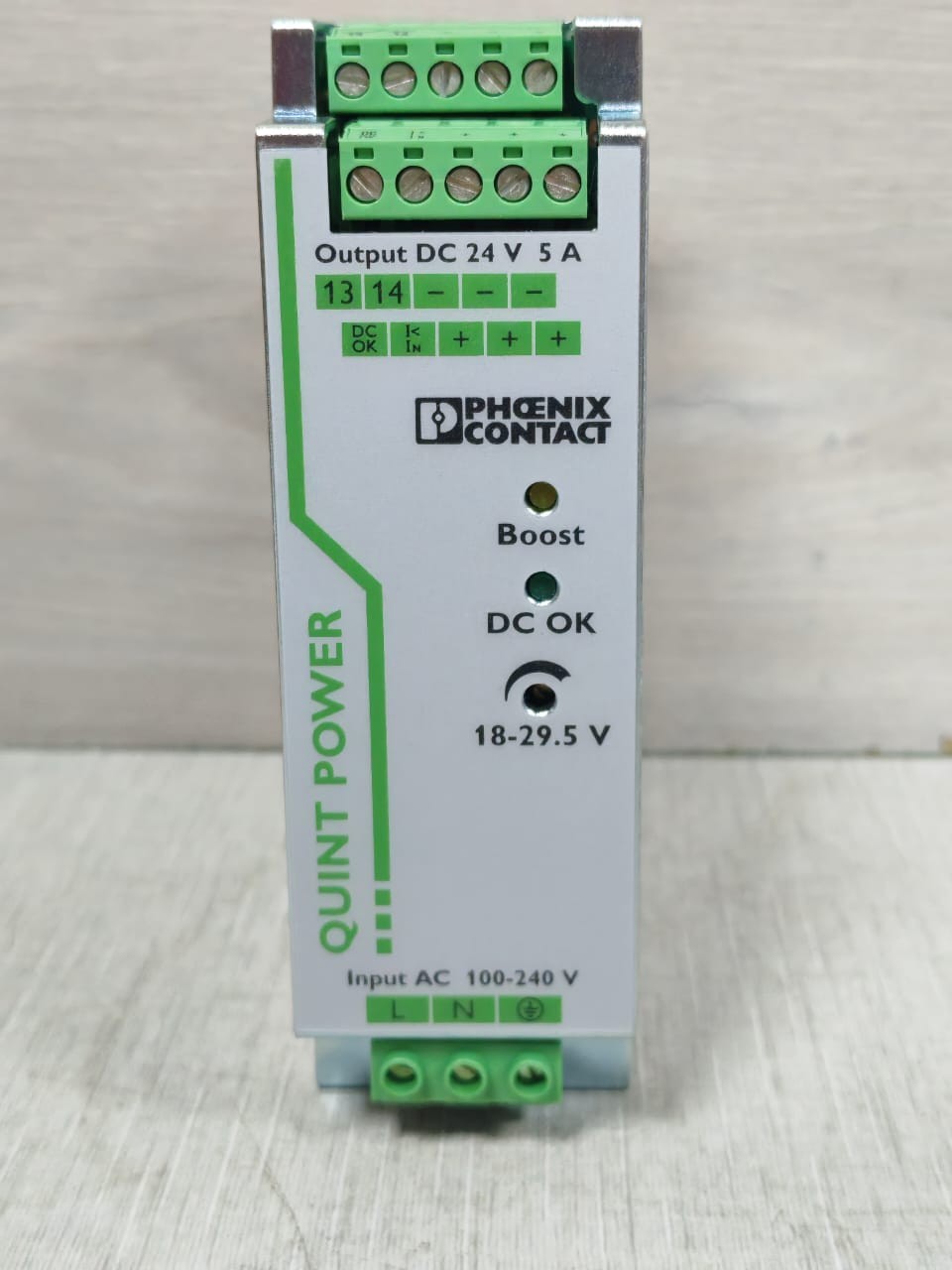 Phoenix Contact QUINT-PS/1AC/24DC/5 2866750 PHOENIX CONTACT QUINT-PS/1AC/24DC/5 2866750 POWER SUPPLY- W/ FILTHY BOX 2