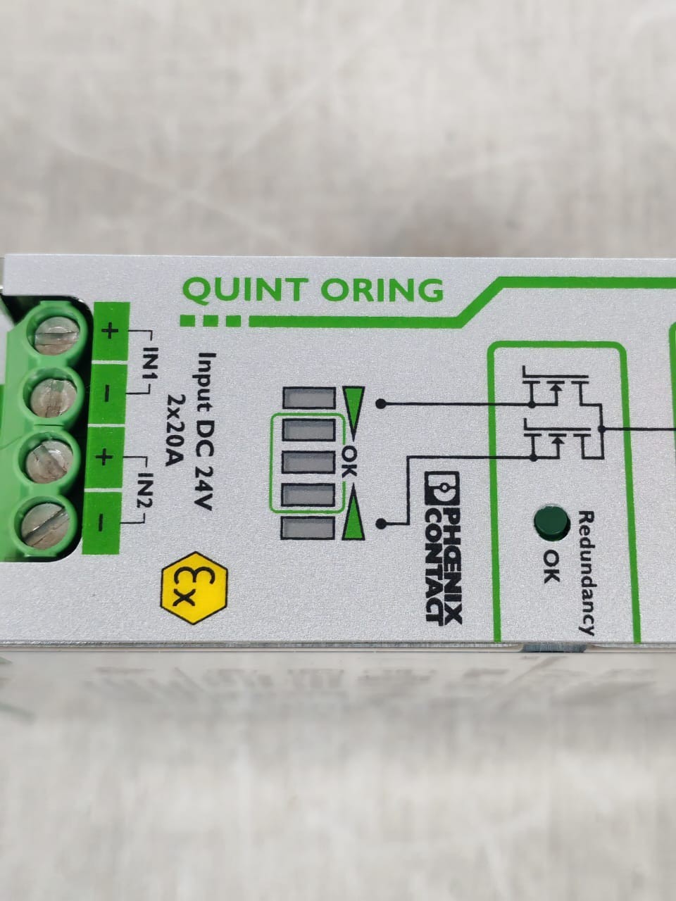 Phoenix Contact QUINT-ORING/24DC/2X20/1X40 PHOENIX CONTACT QUINT-ORING/24DC/2x20/1x40 PN:2320186 POWER SUPPLY 24V 4