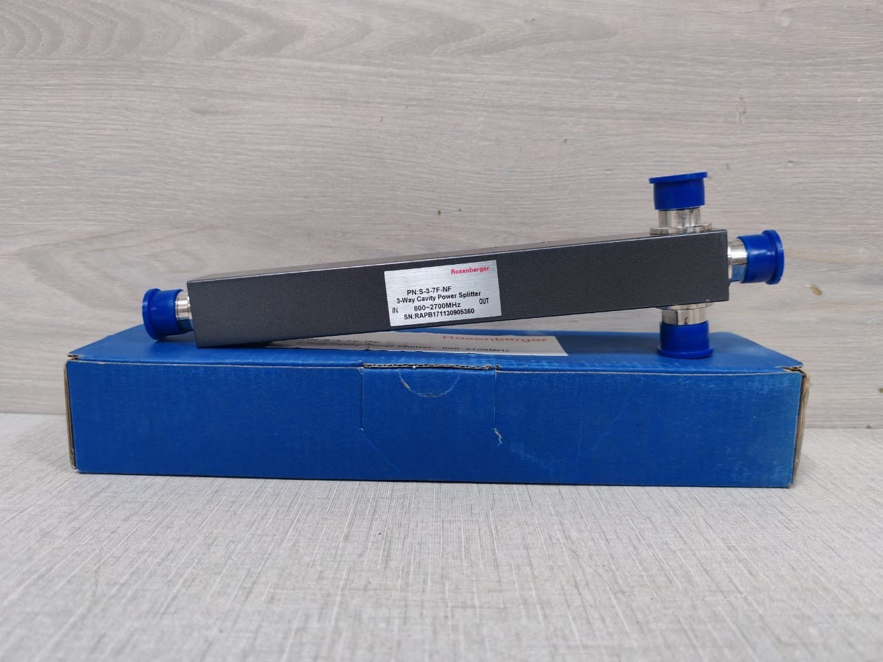 ROSENBERGER S-3-7F-NF ROSENBERGER S-3-7F-NF 3-WAY CAVITY POWER SPLITTER 800-2700MHz 2