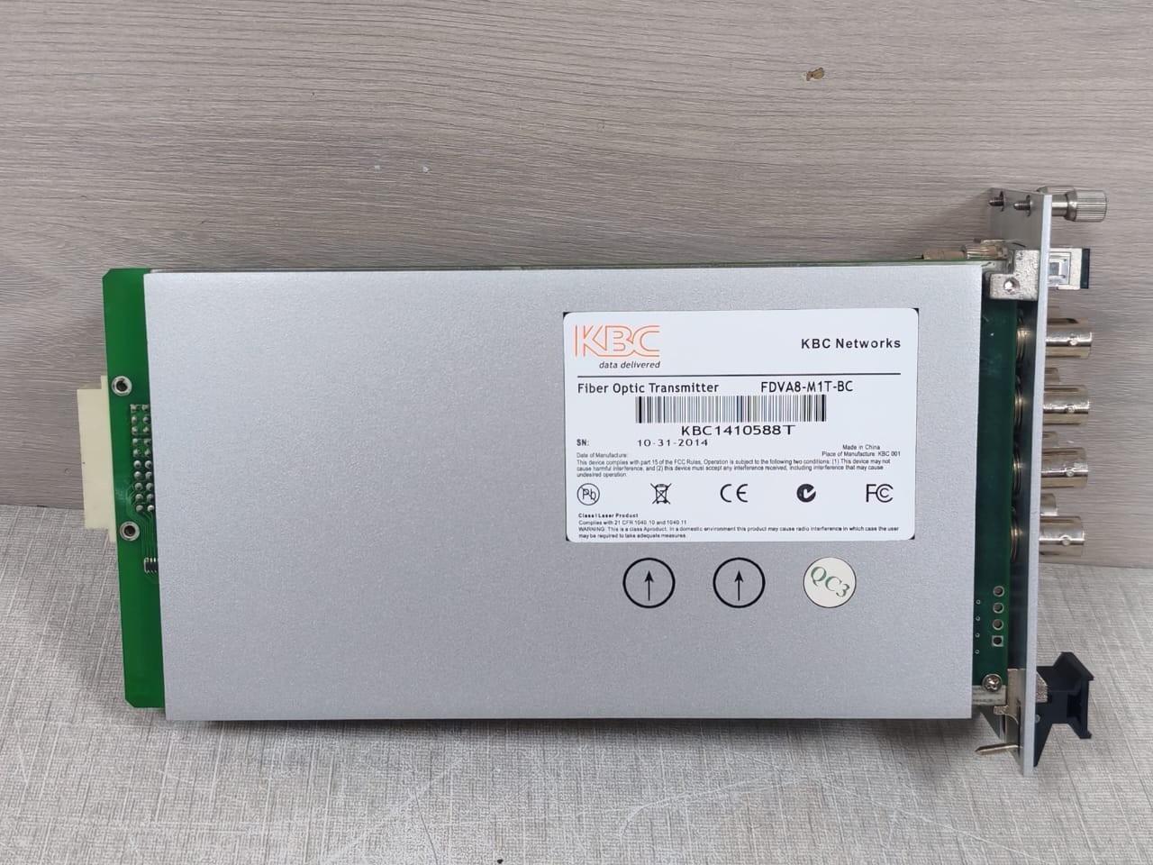 KBC Networks FDVA8-M1T-BC KBC Networks FDVA8-M1T-BC Fiber Optic Transmitter 5