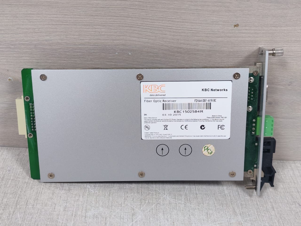 KBC Networks FDVA4-DB1-M1R-BC KBC Networks FDVA4-DB1-M1R-BC Fiber Optic Receiver 7