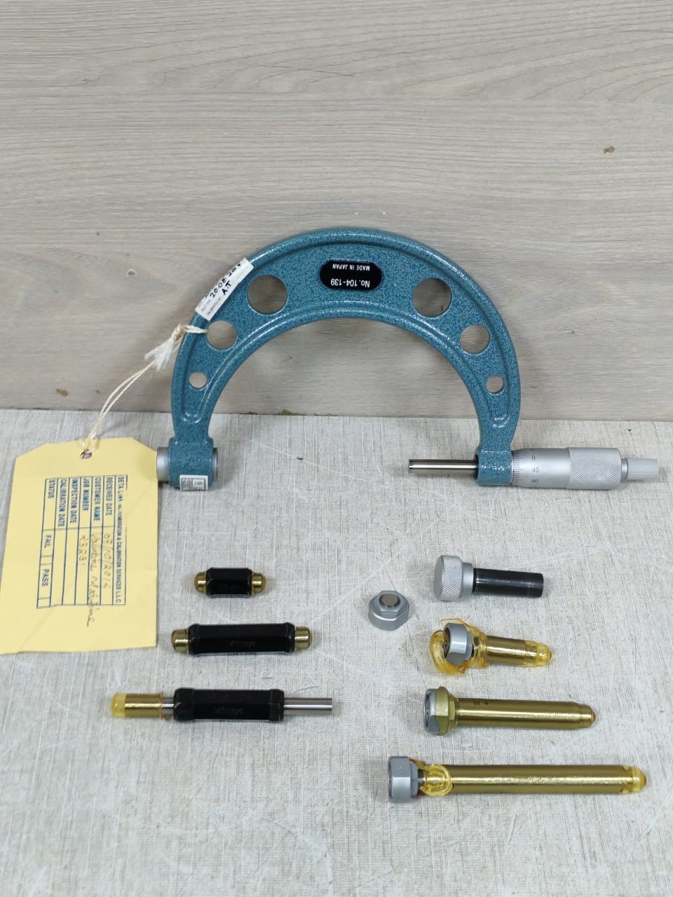 Mitutoyo 104-139 OMC-100 MITUTOYO 104-139 OMC-100 0-100MM OUTSIDE MICROMETER W/ INTERCHANGEABLE ANVILS 2