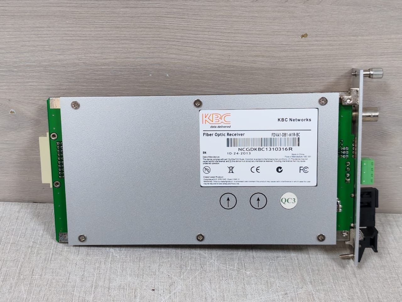 KBC Networks FDVA1-DB1-M1R-BC KBC Networks FDVA1-DB1-M1R-BC Fiber Optic Receiver 7