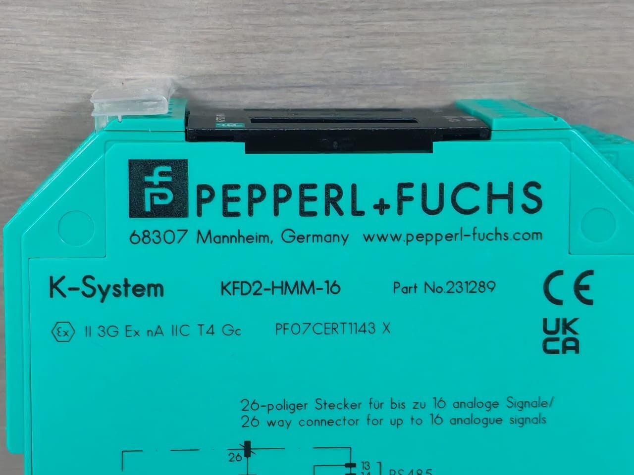 Pepperl + Fuchs 231289 Pepperl + Fuchs KFD2-HMM-16 HART MUX Primary Module 231289 5