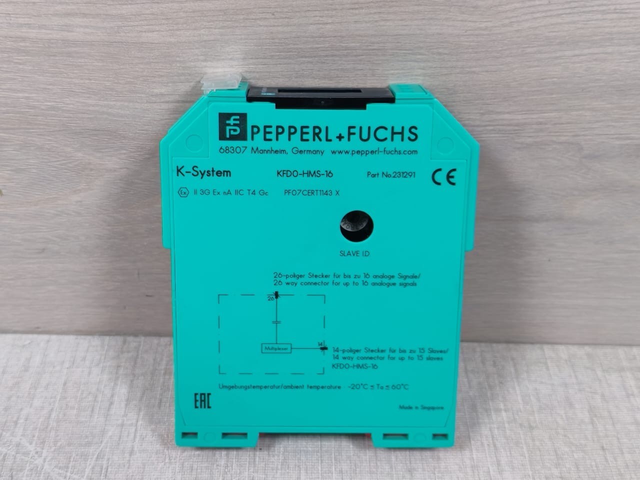 Pepperl 231291 Pepperl + Fuchs KFD0-HMS-16 HART MUX Secondary Module 231291 6