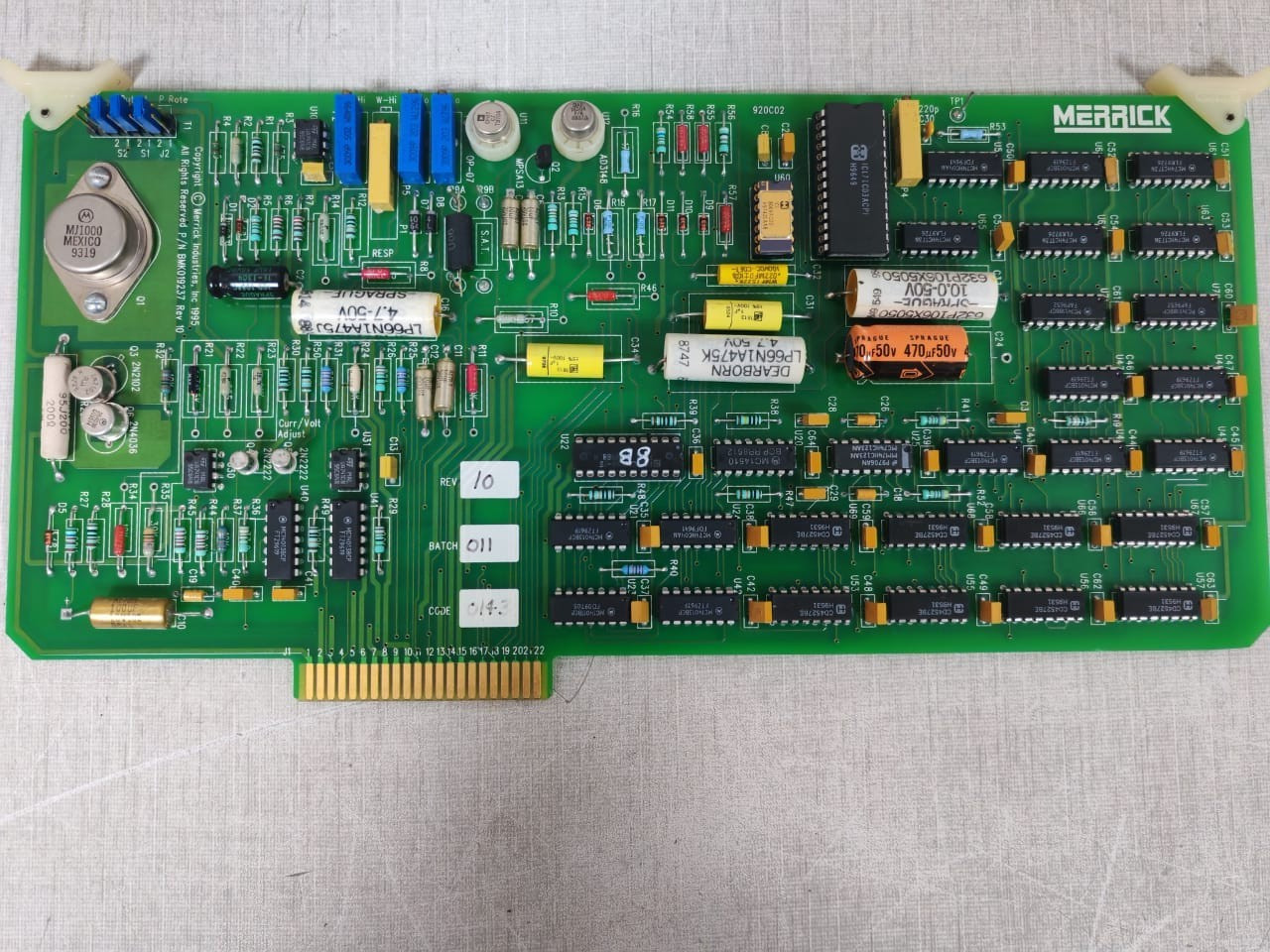 MERRICK BMK019237 MERRICK BMK019237 REV 10 BOARD 4