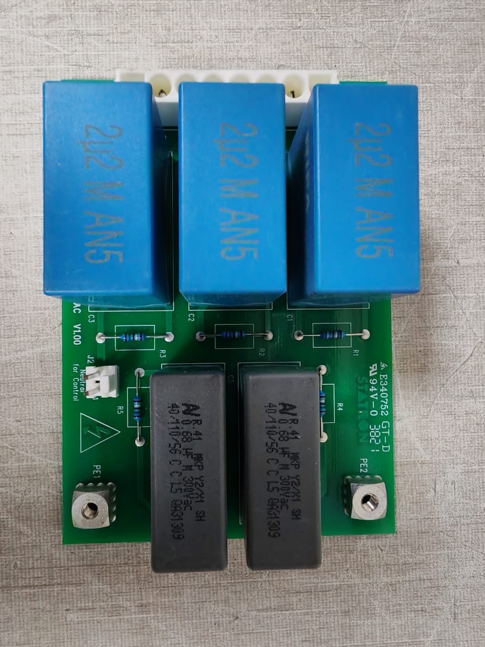 STATRON RFI FILTER EMC 3PH 480VAC V1.00 94V-0 GT-D 3821