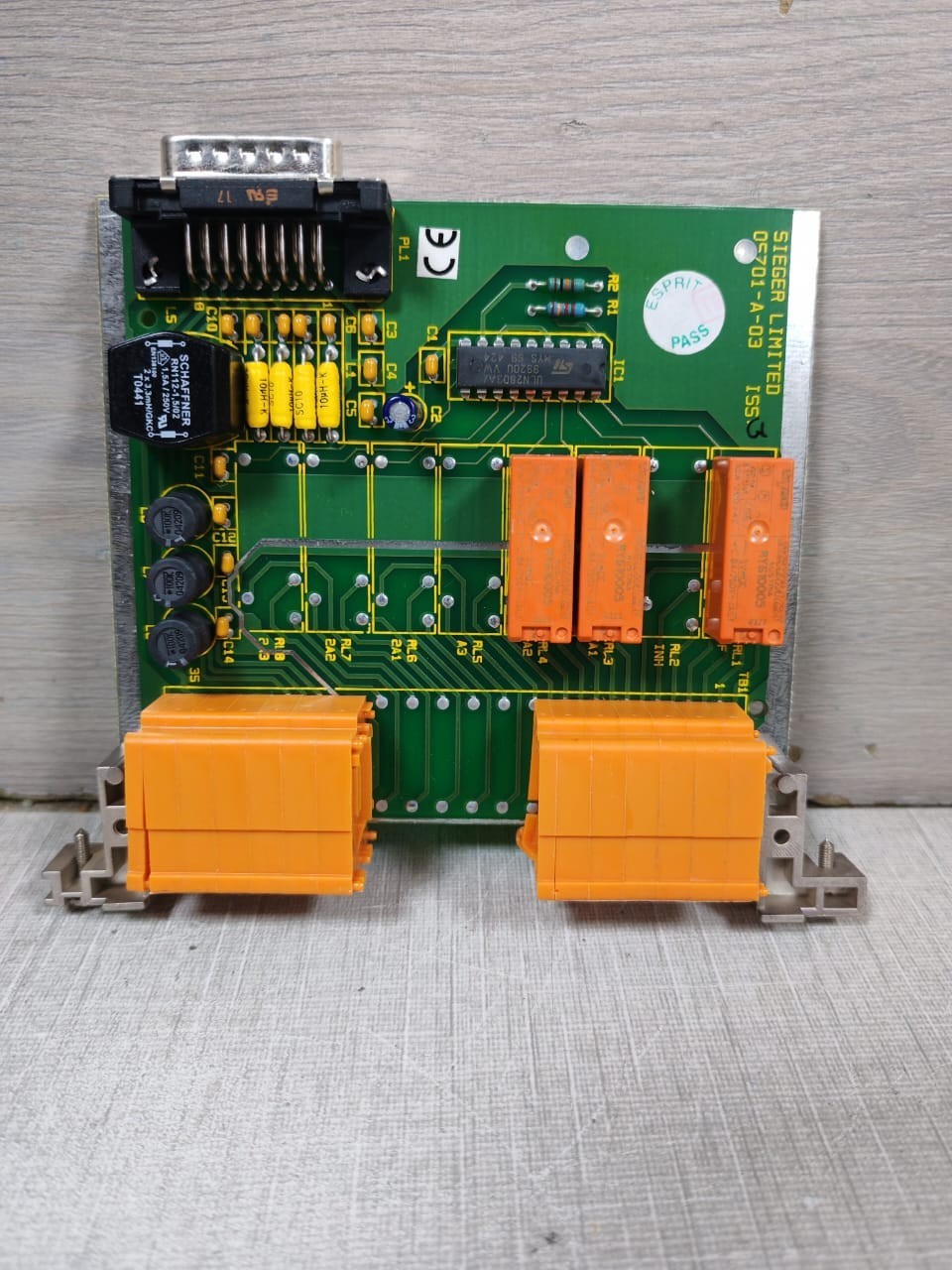 SIEGER 05701-C-0256 ISS 3 SIEGER 05701-A-03 SINGLE CHANNEL CONTROL CARD 05701-C-0256 ISS 3 2