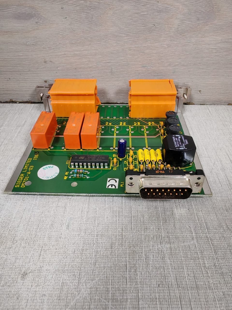 SIEGER 05701-C-0256 ISS 3 SIEGER 05701-A-03 SINGLE CHANNEL CONTROL CARD 05701-C-0256 ISS 3 5