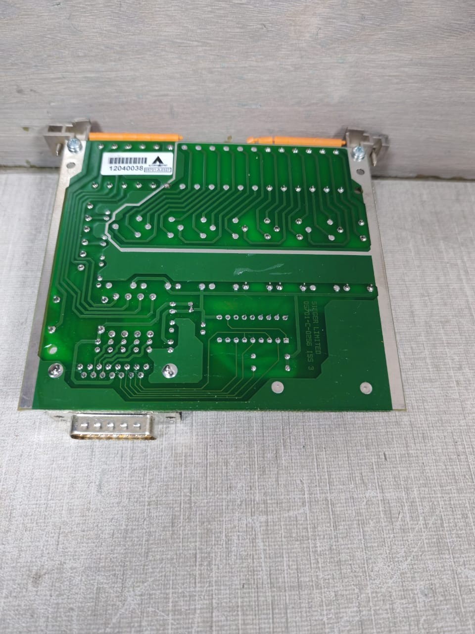 SIEGER 05701-C-0256 ISS 3 SIEGER 05701-A-03 SINGLE CHANNEL CONTROL CARD 05701-C-0256 ISS 3 7
