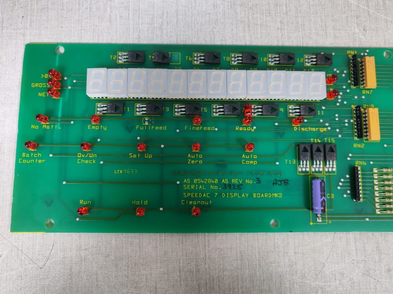 Unbranded AS 0542840 AS 0542840 AS REV 3 SPEED AC 7 DISPLAY BOARD MK2 8