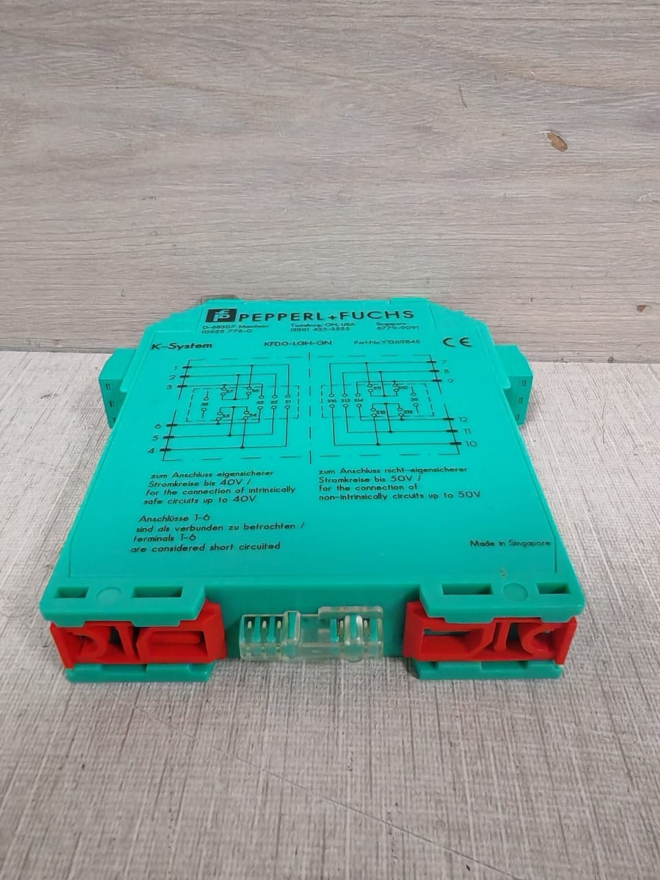 PEPPERL & FUCHS Y126984S PEPPERL & FUCHS KFDO-LGH-GN PN: Y126984S 8