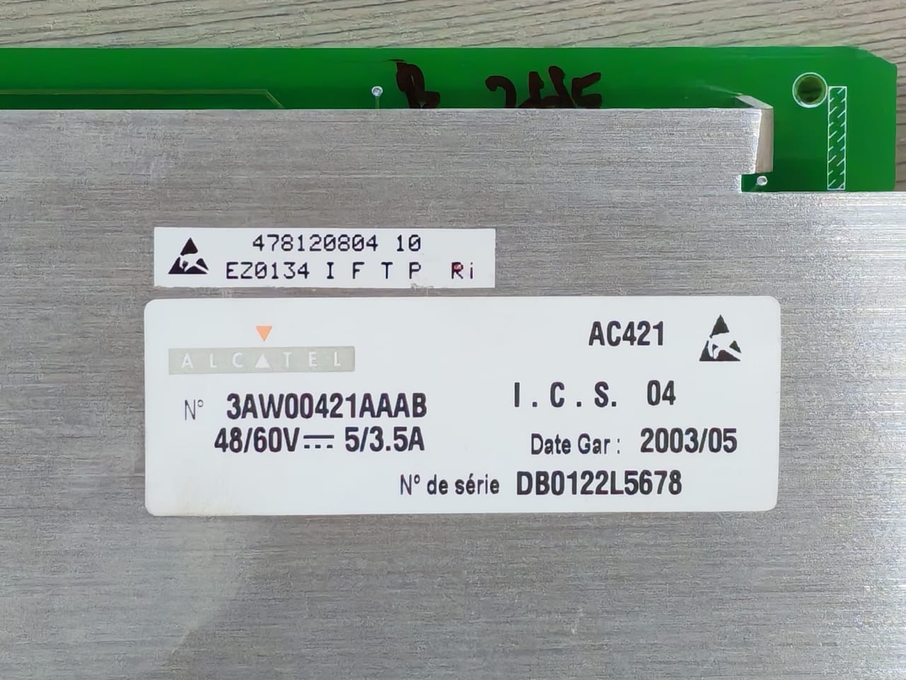 ALCATEL 3AW00421AAAB 3AW11147ABAA ALCATEL CONVERTERS 3AW00421AAAB 3AW11147ABAA ICS 03 ELECTRONIC BOARD 48/60V 4