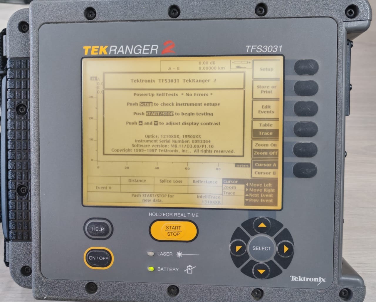 TEKTRONIX TEKRANGER2 TFS3031 FIBER OPTIC