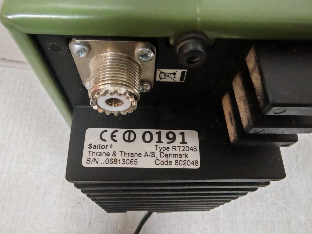SAILOR RT2048 SAILOR RT2048 COMPACT VHF MARINE RADIO WITHOUT TELEPHONE HANDSET 6