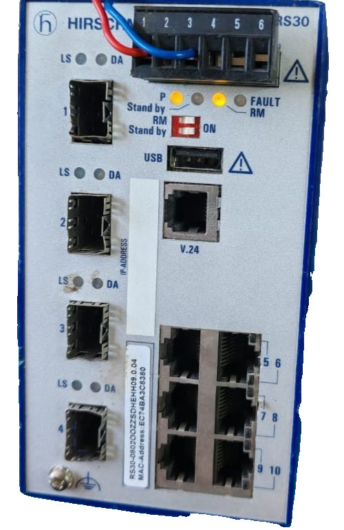 HIRSCHMANN RS30-0802OOZZSDHEHH09.0.04 HIRSCHMANN RS30-0802OOZZSDHEHH09.0.04 RAIL SWITCH - TRIED & TESTED 3