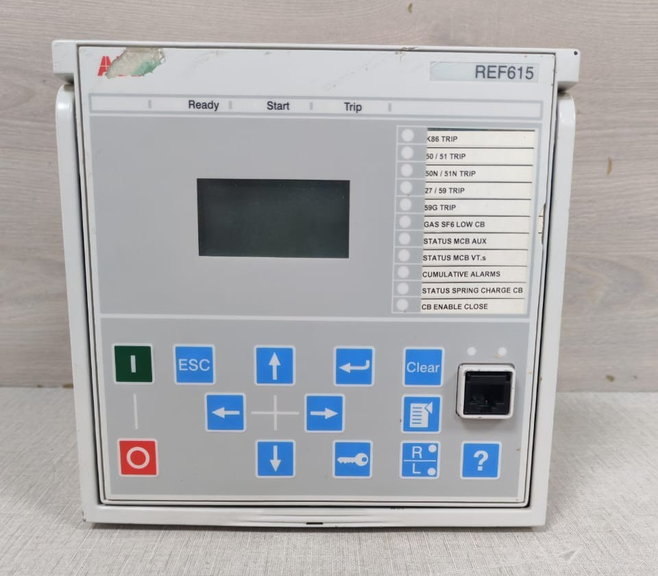 ABB REF615E_1G HBFNAEGABC1ANA11G FEEDER PROTECTION RELAY WITHOUT BACK COVER