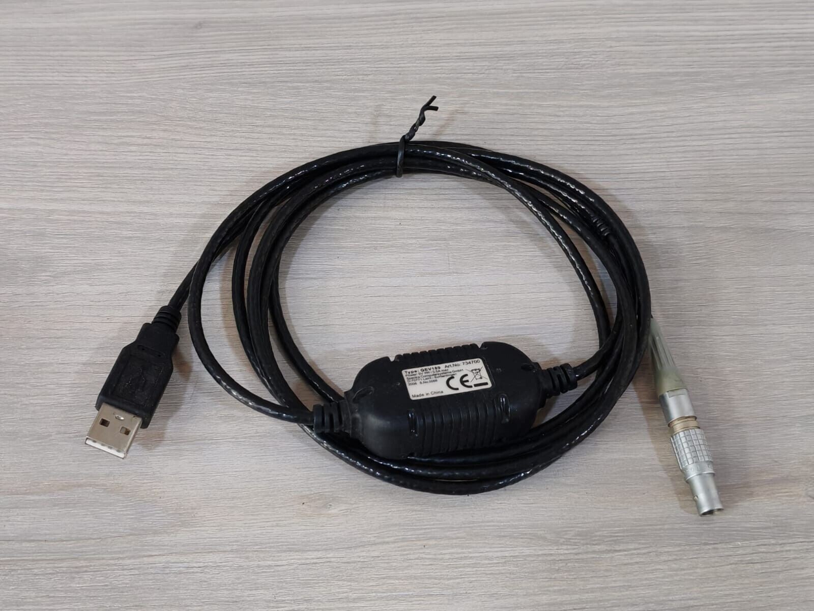 LEICA 734700 GEV189 CABLE FOR TOTAL STATION SURVEYING EQUIPMENT