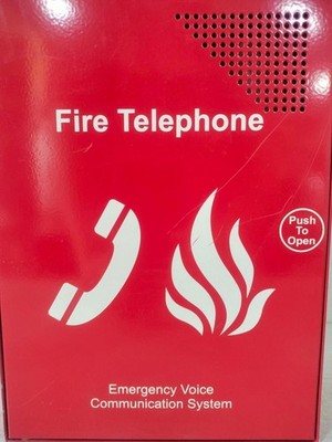 C-TEC EVC301RPO EVC301RPO Fire Telephone Outstation c/w Handset (Push to Open), Stainless 4