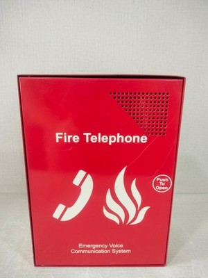 EVC301RPO Fire Telephone Outstation c/w Handset (Push to Open), Stainless