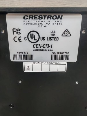 Creston CEN-CI3-1 CRESTON CEN-CI3-1 SERIES 3 CARD INTERFACE 3