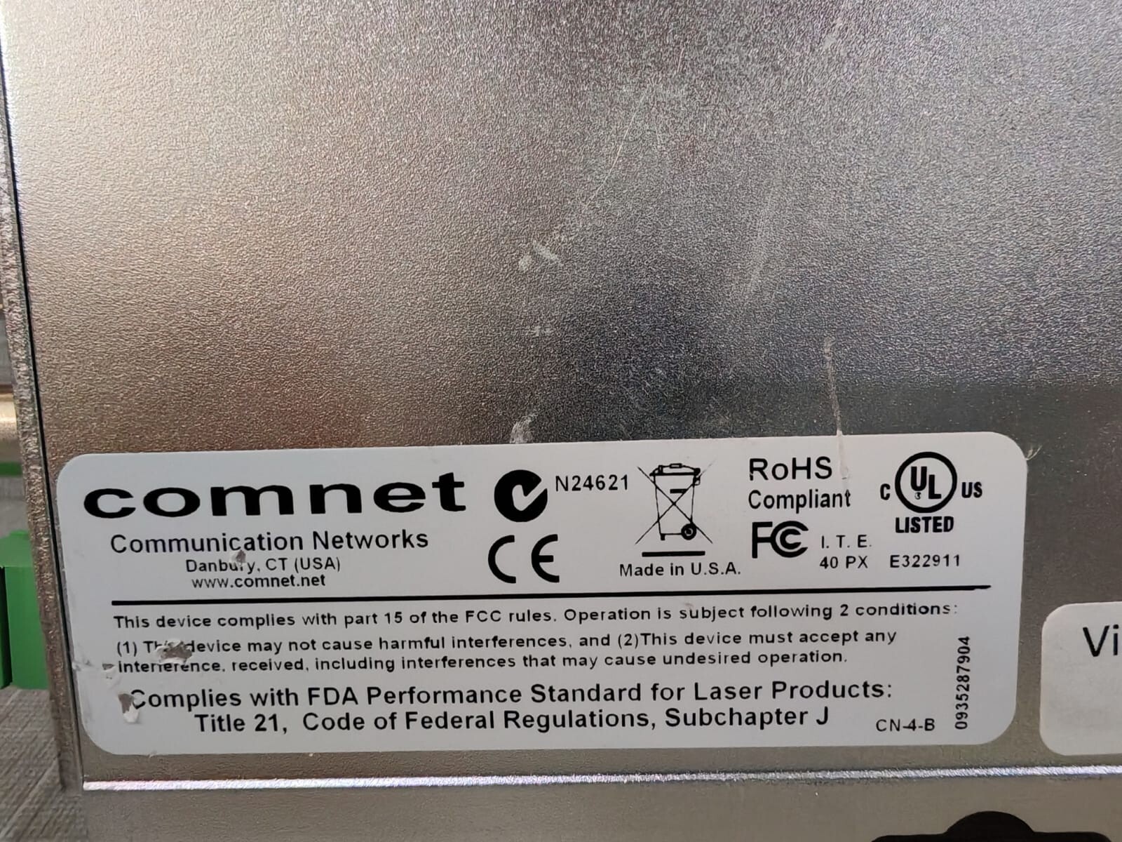 Comnet FVT4014M COMNET FVT4014M SHR 4-CH VIDEO TRANSMITTER+4-CH DATA SELF HEALING RING 6