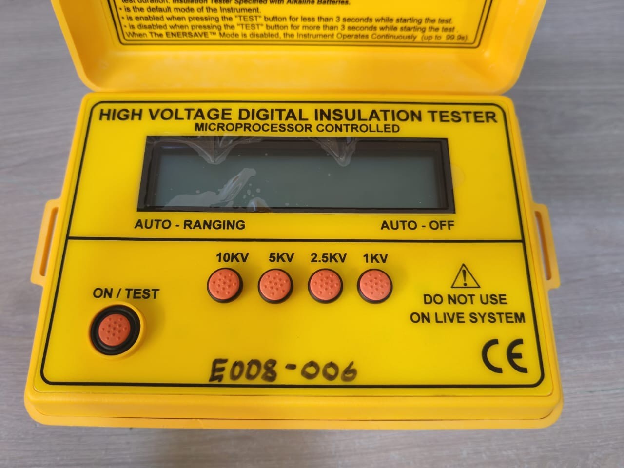 SEW Eurodrive 2804 SEW STANDARD 2804 IN HIGH VOLTAGE DIGITAL INSULATION TESTER 2