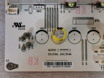 Christie KPA-340-12 CHRISTIE KPA-340-2DCK7 (KPA-340-12/24) Power Supply Mother Board Unit Rev. 1.1 2