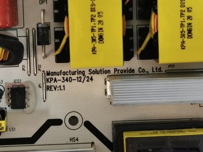 Christie KPA-340-12 CHRISTIE KPA-340-2DCK7 (KPA-340-12/24) Power Supply Mother Board Unit Rev. 1.1 6