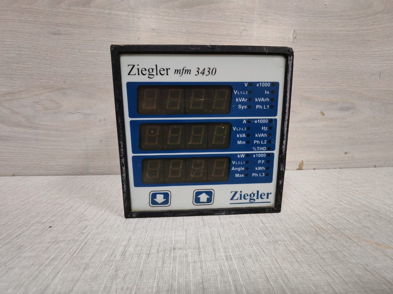 ZIEGLER MFM-3430 ZIEGLER MFM 3430 MULTI-FUNCTION METER 3