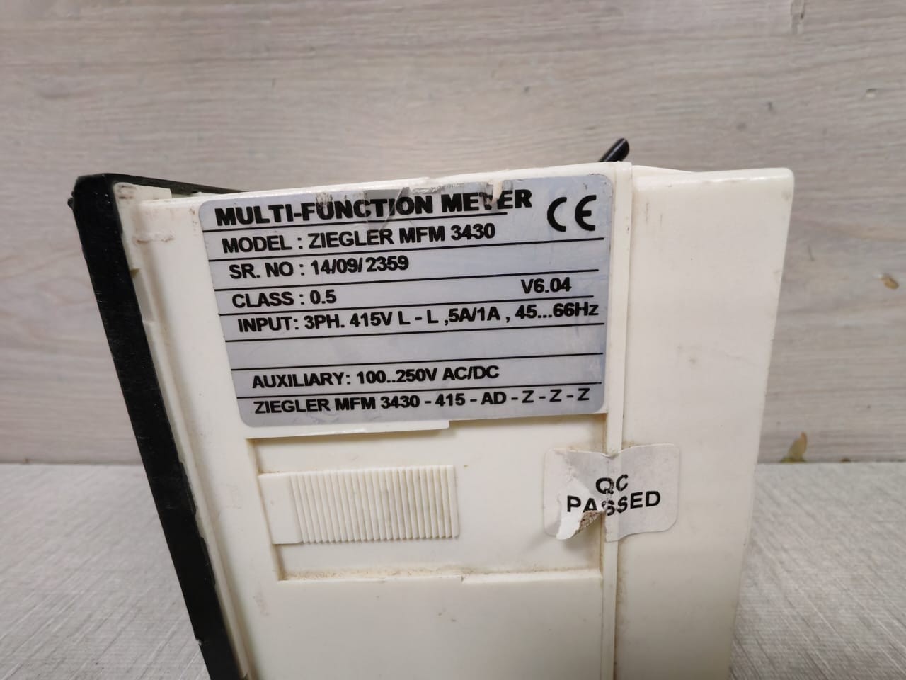 ZIEGLER MFM-3430 ZIEGLER MFM 3430 MULTI-FUNCTION METER 5