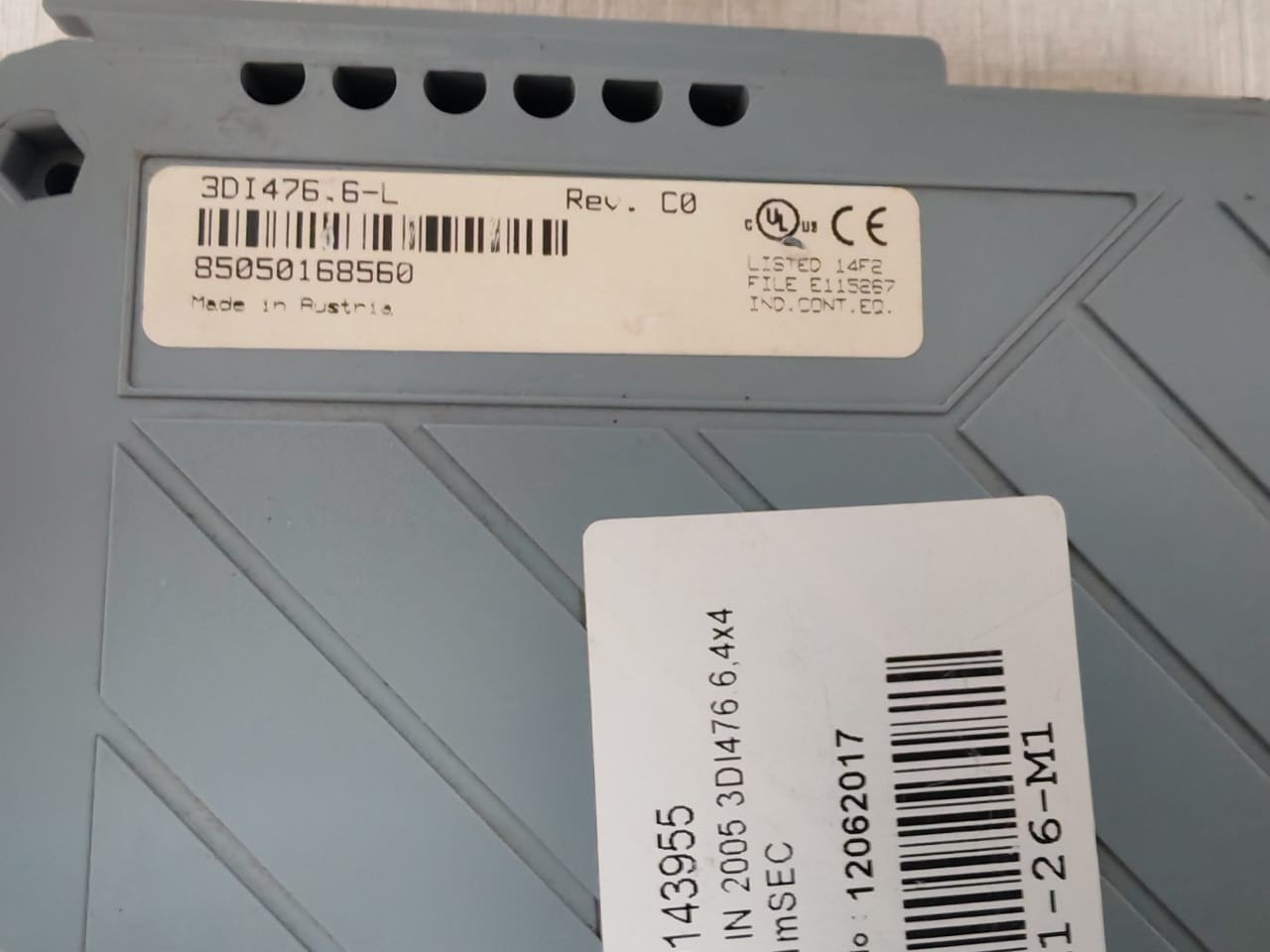 Digital 3DI476.6L DI 476 3DI476.6L REV.C0 DIGITAL INPUT MODULE 4