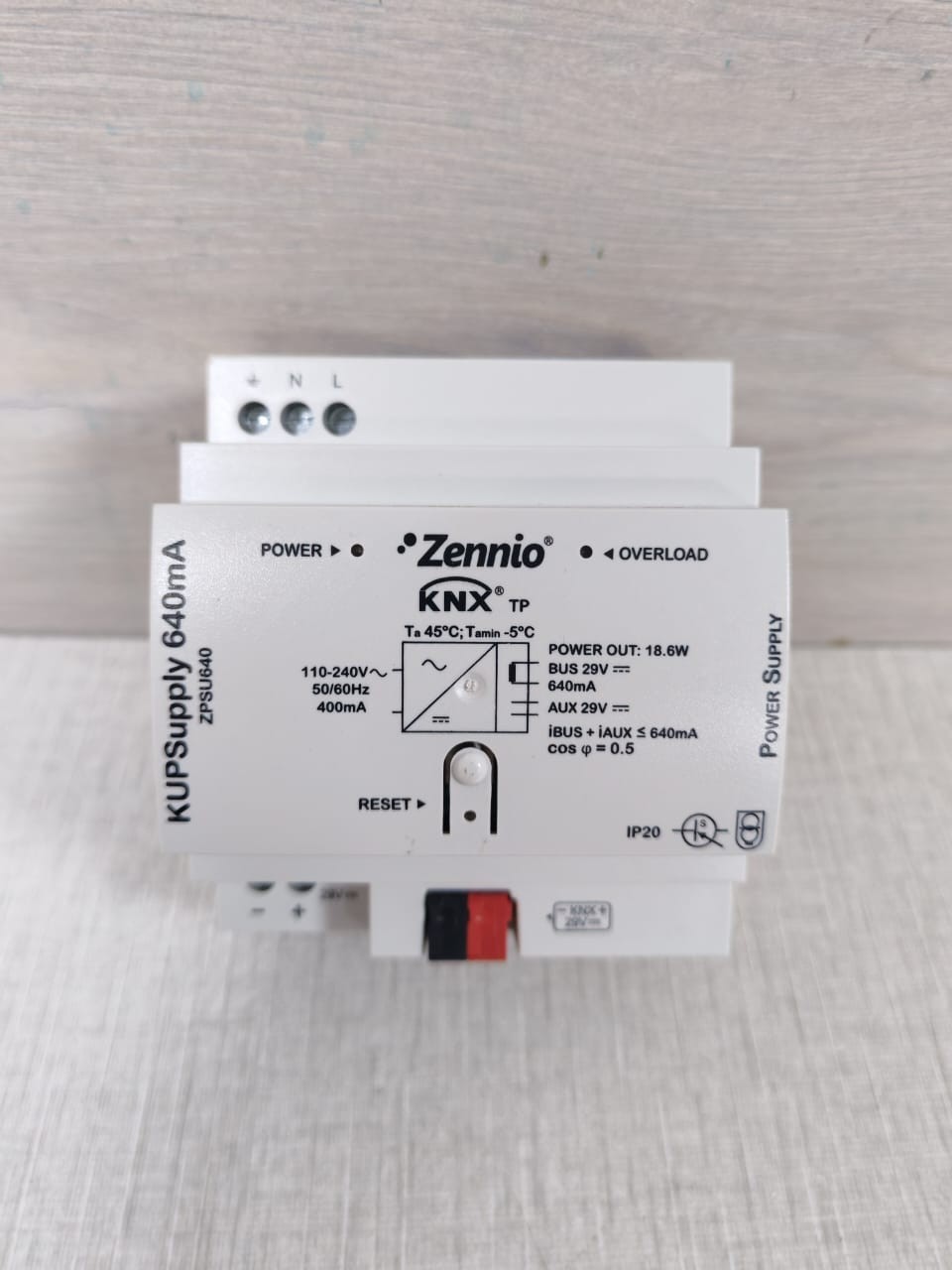 ZENNIO ZPSU640 KUPSupply 640mA POWER SUPPLY