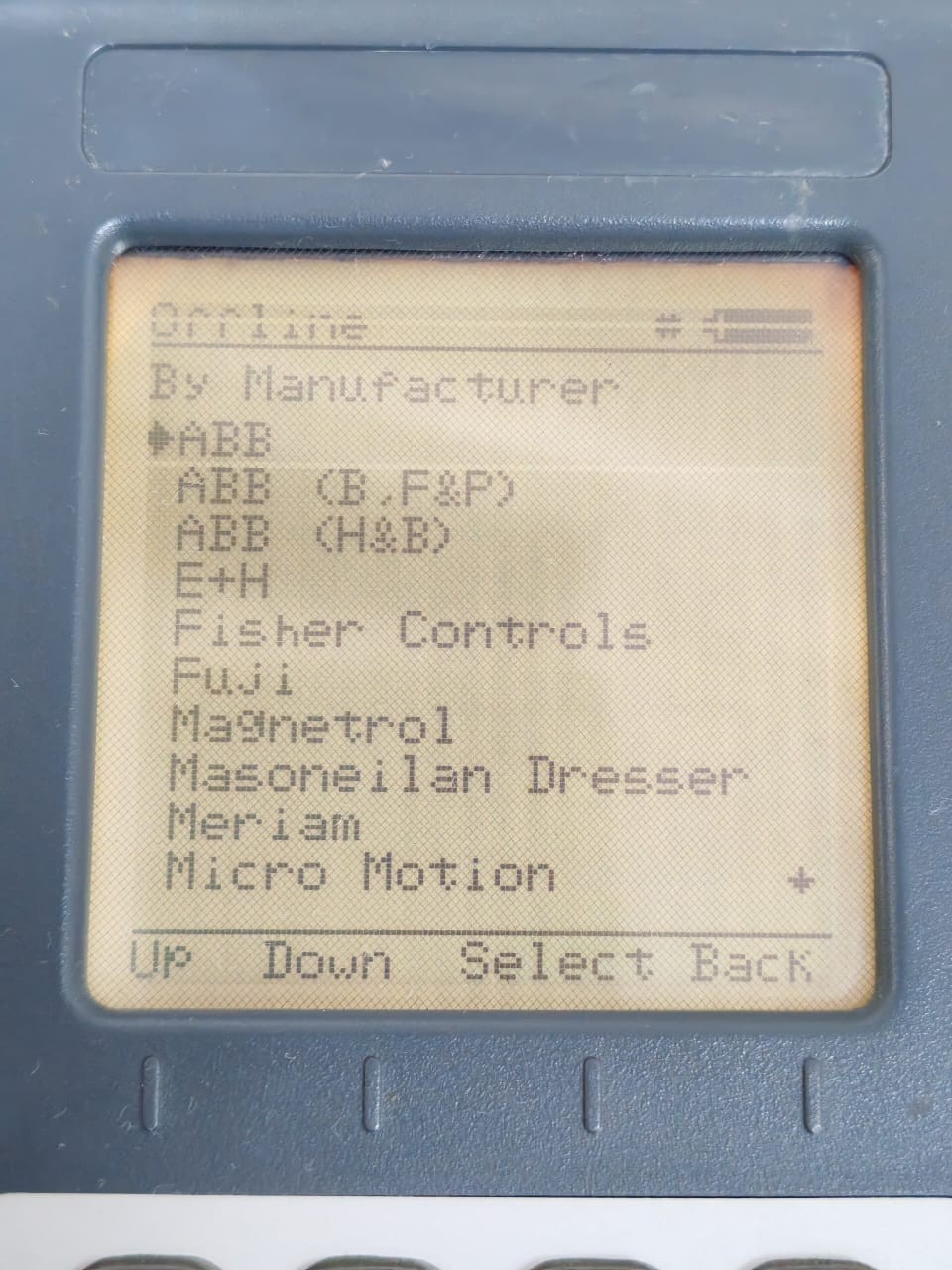 Yokogawa 4150X YHC4150 X-01 YOKOGAWA 4150X YHC4150 X-01 V2.06 FIELD HART COMMUNICATOR - LINE ON THE SCREEN 3