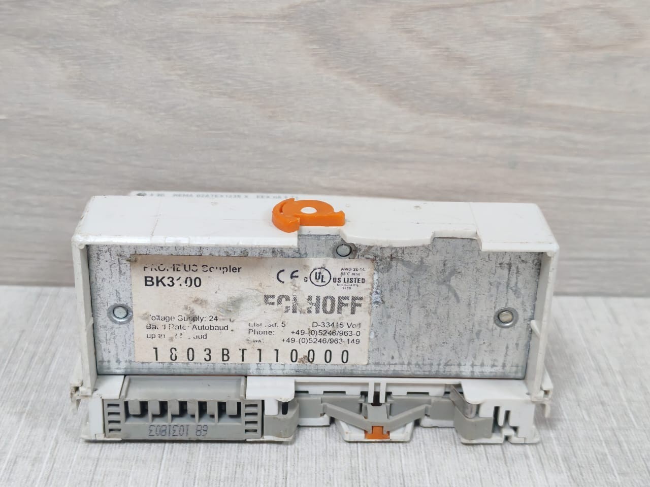 Beckhoff BK3100 Beckhoff BK3100 Profibus Bus Coupler 9