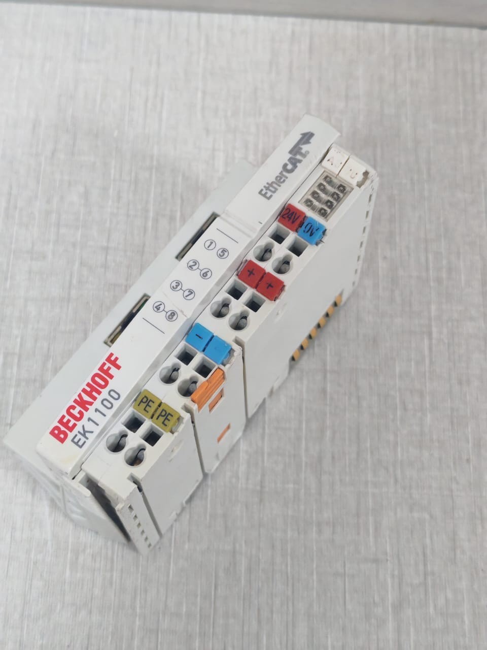 Beckhoff EK1100 BECKHOFF EK1100 ETHERCAT COUPLER INTERFACE MODULE 24V- W/ DAMAGED PART 3