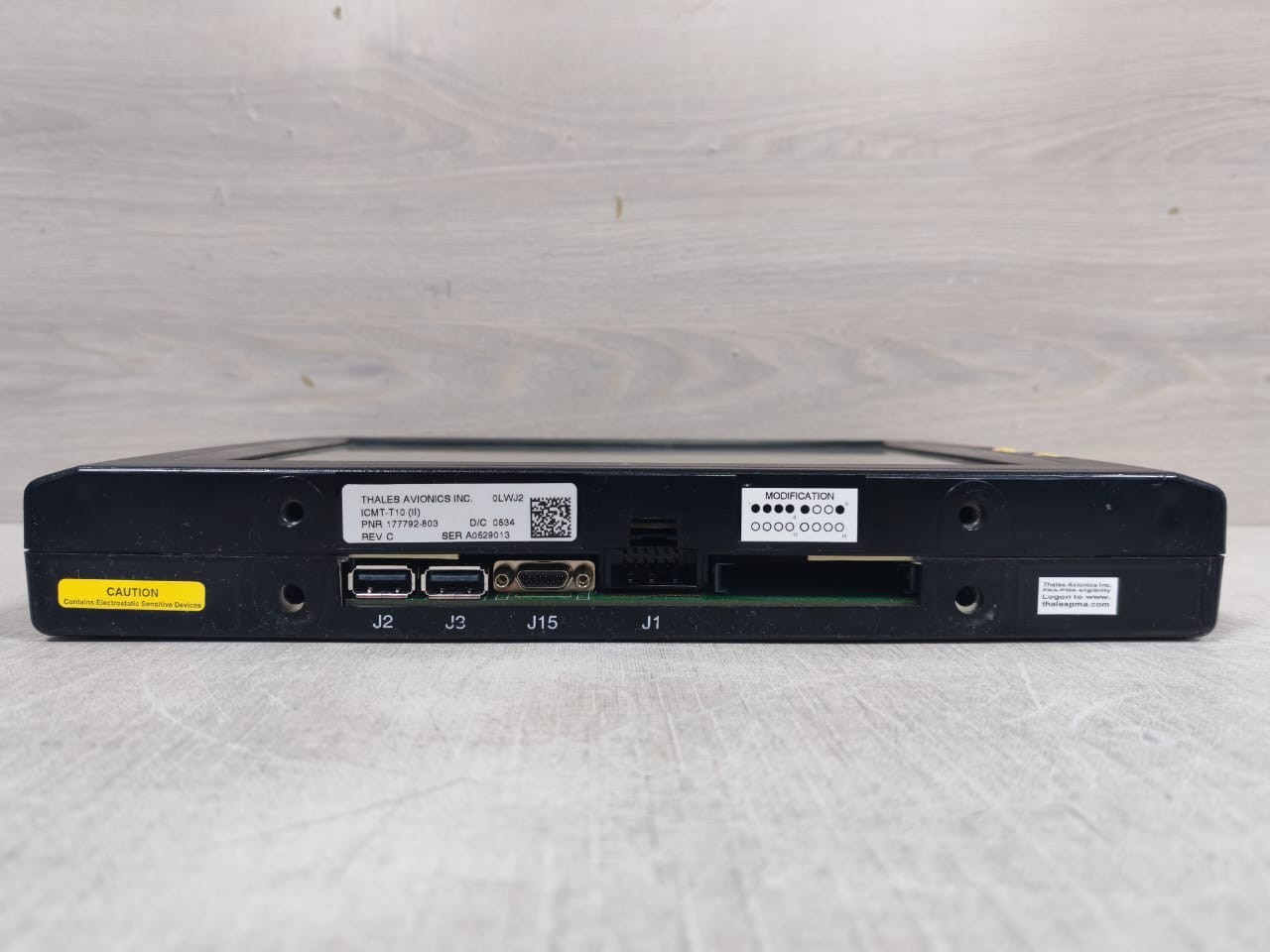 THALES 177792 THALES AVIONICS INC. 0LWJ2 ICMT-T10 PNR: 177792-803 REV C AVIATION PLANE MONITOR 4